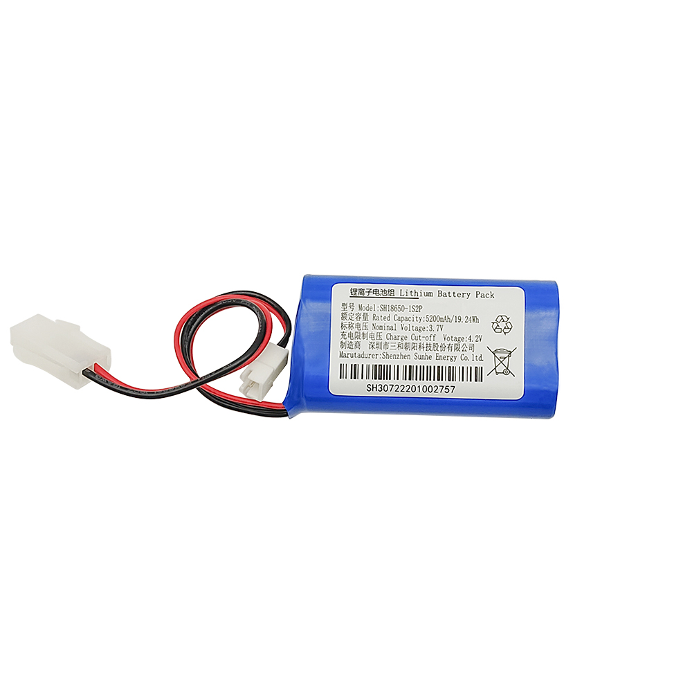 18650 1S2P Lithium Battery Pack - 3.7V 5200mAh