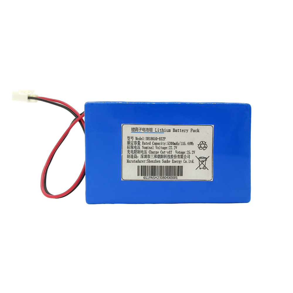 18650 6S2P High-Power Battery Pack - 22.2V 5200mAh